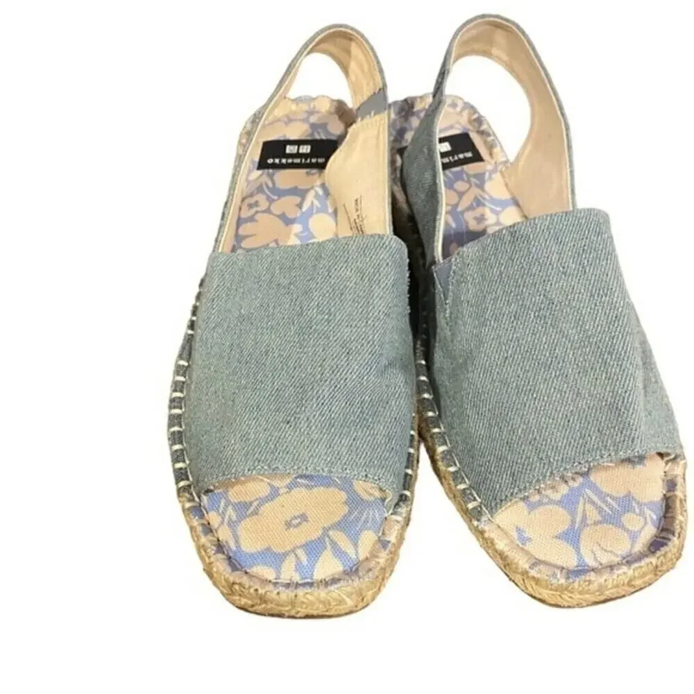 Marimekko & Uniqlo Blue Espardrille Shoe Size Large (8-9)